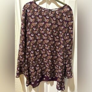 Max Studio, flowy top, sz L